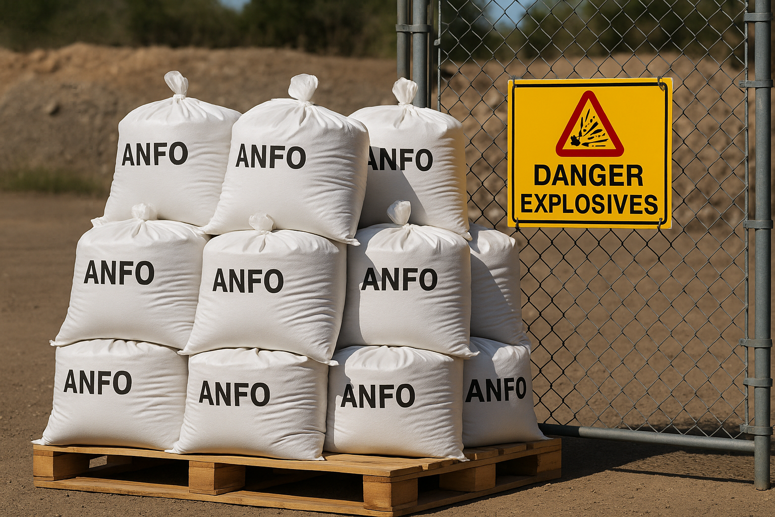 Explosifs ANFO (Ammonium Nitrate Fuel Oil)